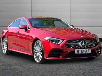 Used Mercedes CLS350 AMG Line Premium Plus 282 HP (207 kW) 2018 Hyacinth red Sedan