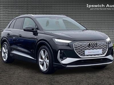 Used Audi Q4 e-tron S-Line 150 kW (204 HP) 2021 Black SUV