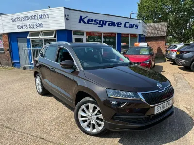 Used Skoda Karoq SE L 150 HP (110 kW) 2020 Brown SUV
