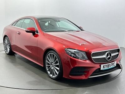 Used Mercedes E220 AMG Line Premium Plus 194 HP (142 kW) 2018 Red Coupe