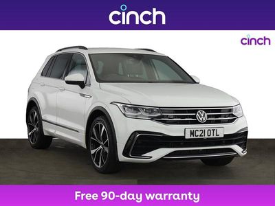 White Used 2021 VW Tiguan R-line SUV | £22,349 (Good price)