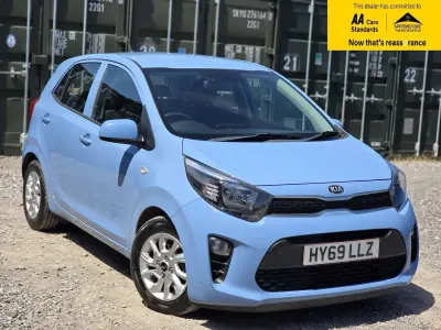Used Kia Picanto 83 HP (61 kW) 2019 Blue Hatchback