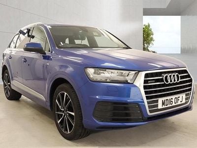 Begagnad Audi Q7 S-Line 218 HK (160 kW) 2016 Blå SUV