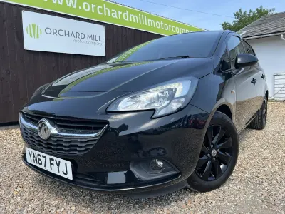 Used Vauxhall Corsa Design Edition 75 HP (55 kW) 2018 Black Hatchback