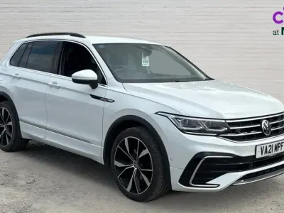 Used VW Tiguan R-line 150 HP (110 kW) 2021 Pure white SUV