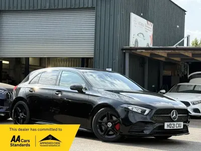 Used Mercedes A220 AMG line 190 HP (139 kW) 2021 Black Hatchback