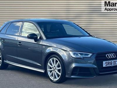 Used Audi A3 Black Edition 150 HP (110 kW) 2018 Grey Sedan