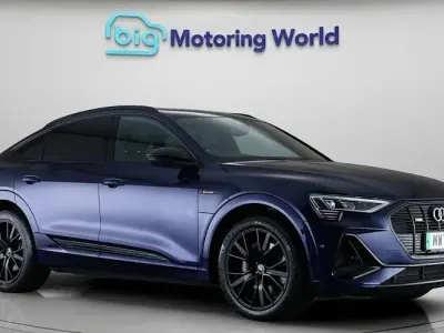 Used Audi e-tron Sportback Black Edition 230 kW (313 HP) 2021 Blue SUV