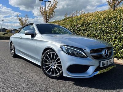 Begagnad Mercedes C220 AMG Line Premium Plus 170 HK (125 kW) 2018 Silver Cab