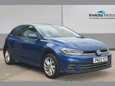 Used VW Polo Style 95 HP (69 kW) 2022 Reef blue metallic Hatchback
