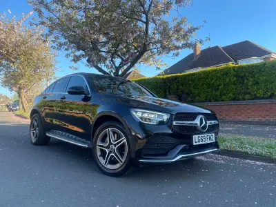 Second-hand Mercedes GLC220 AMG line 2019 Negru Coupe