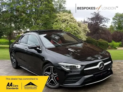 Used Mercedes CLA180 AMG line 2020 Black Coupe