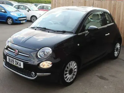 Used Fiat 500 Lounge 69 HP (50 kW) 2019 Black Hatchback