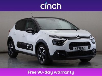 White Used 2021 Citroën C3 PureTech Hatchback | £11,199 (Fair price)