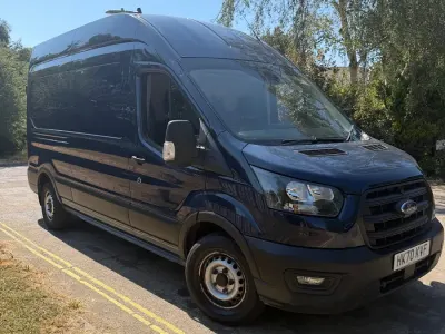 Used Ford Transit 105 HP (77 kW) 2021 Blue Van