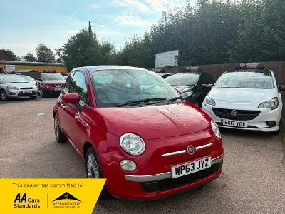Used Fiat 500 Lounge 69 HP (50 kW) 2013 Red Hatchback