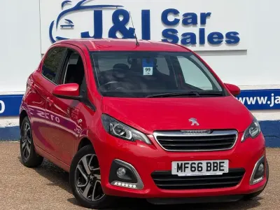 Used Peugeot 108 Allure 82 HP (60 kW) 2016 Red Hatchback