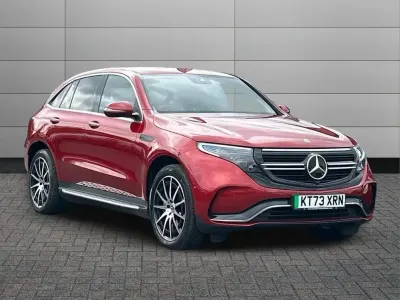 Used Mercedes EQC400 AMG line 300 kW (408 HP) 2023 Hyacinth red SUV