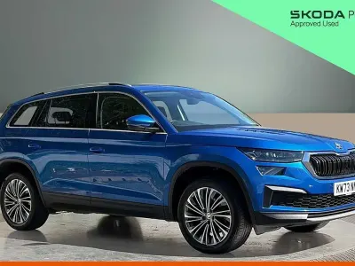 Used Skoda Kodiaq SE L Executive 150 HP (110 kW) 2023 Race blue metallic SUV