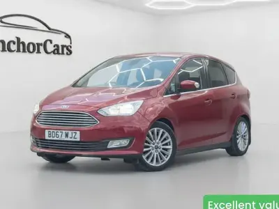 Used Ford C-MAX Titanium 125 HP (91 kW) 2018 Red MPV
