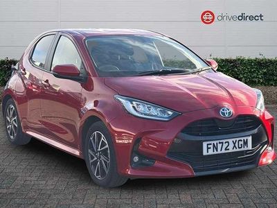Red Used 2022 Toyota Yaris Hybrid Design Hatchback | £16,150 (Good price)