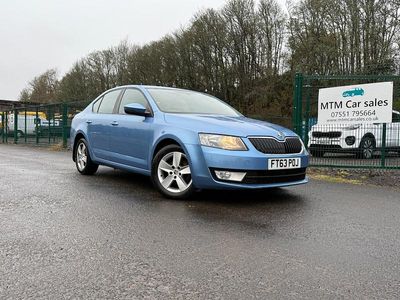 Used Skoda Octavia SE 105 HP (77 kW) 2014 Blue Hatchback
