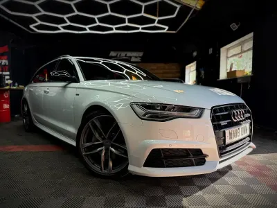 Used Audi A6 Black Edition 252 HP (185 kW) 2018 White Estate