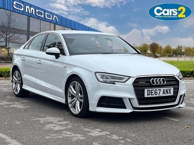 White Used 2017 Audi A3 S-Line Sedan | £14,790 (Fair price)