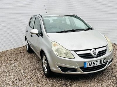 Silver Used 2007 Vauxhall Corsa Hatchback | £2,495 (Fair price)