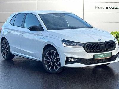 Moon white metallic New 2025 Skoda Fabia Monte Carlo Hatchback | £20,995 (Expensive)