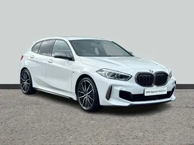 Used BMW M135 Comfort Edition 306 HP (225 kW) 2021 White Hatchback