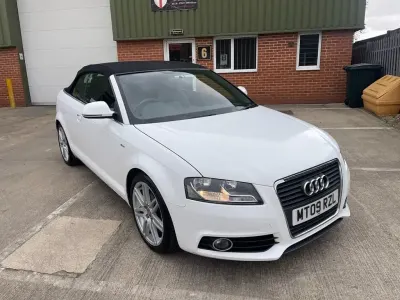 Used Audi A3 Cabriolet S-Line 160 HP (117 kW) 2009 White Cabriolet