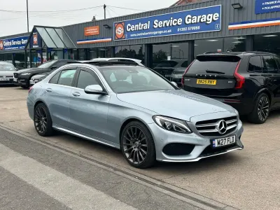 Used Mercedes C200 AMG Line Premium Plus 2015 Silver Sedan