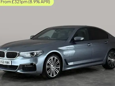 Used BMW 530e M Sport 252 HP (185 kW) 2018 Blue Sedan