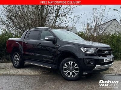 Black Used 2022 Ford Ranger Wildtrack Pickup | £21,000 (Good price)