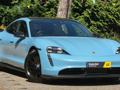Used Porsche Taycan 350 kW (476 HP) 2022 Blue Sedan