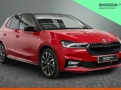 Used Skoda Fabia Monte Carlo 147 HP (108 kW) 2024 Velvet red metallic black magic pearl effect Hatchback