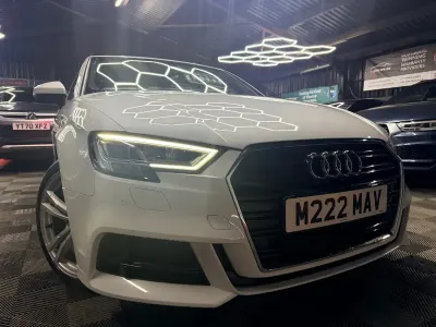 Used Audi A3 S-Line 110 HP (80 kW) 2016 White Sedan