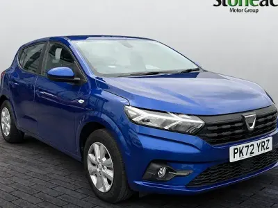 Used Dacia Sandero Comfort 91 HP (66 kW) 2022 Blue Hatchback