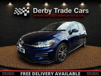 Used VW Golf VII R-line 150 HP (110 kW) 2018 Blue Hatchback