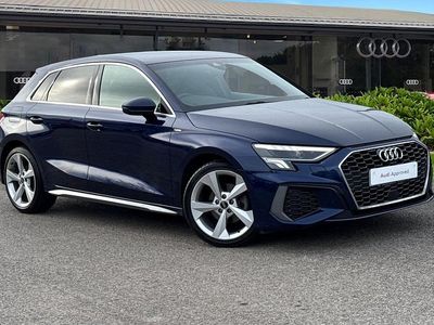 Used Audi A3 S-Line 108 HP (79 kW) 2022 Blue Sedan