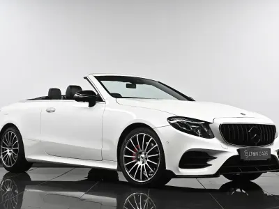 Used Mercedes E220 AMG Line Premium Plus 194 HP (142 kW) 2018 White Cabriolet