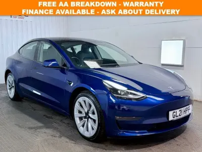 Used Tesla Model 3 Long Range AWD 366 kW (498 HP) 2021 Blue Sedan