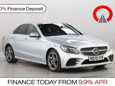 Used Mercedes C220 AMG line 194 HP (142 kW) 2020 Silver Sedan