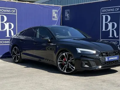 Used Audi A5 Sportback Black Edition 204 HP (150 kW) 2022 Black Hatchback