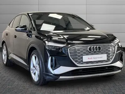 Used Audi Q4 e-tron S-Line 125 kW (170 HP) 2023 Mythos black SUV
