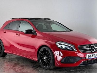 Used Mercedes A200 AMG Line Premium Plus 156 HP (114 kW) 2018 Red Hatchback