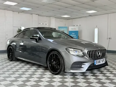 Used Mercedes E220 AMG line 191 HP (140 kW) 2017 Grey Coupe