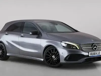 Used Mercedes A200 AMG Line Premium 136 HP (100 kW) 2018 Grey Hatchback