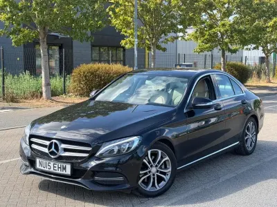 Used Mercedes C220 2015 Black Sedan